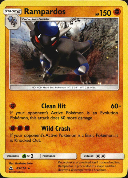 Rampardos 65/156 Holo Rare Ultra Prism Pokemon Near Mint