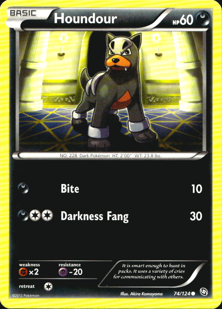 Houndour 74/124 Common Dragons Exalted Pokemon Near Mint