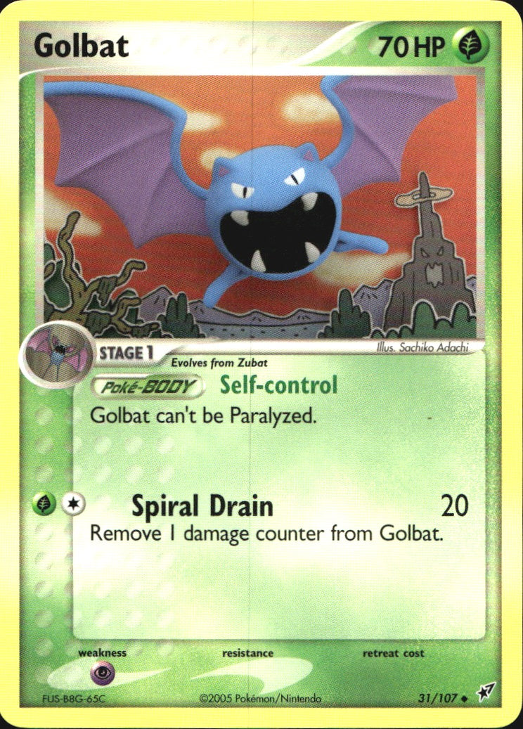 Golbat 31/107 Uncommon Deoxys Pokemon Near Mint