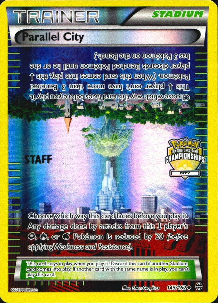 Parallel City 145/162 Holofoil Promo League & Championship Cards Pokemon NM