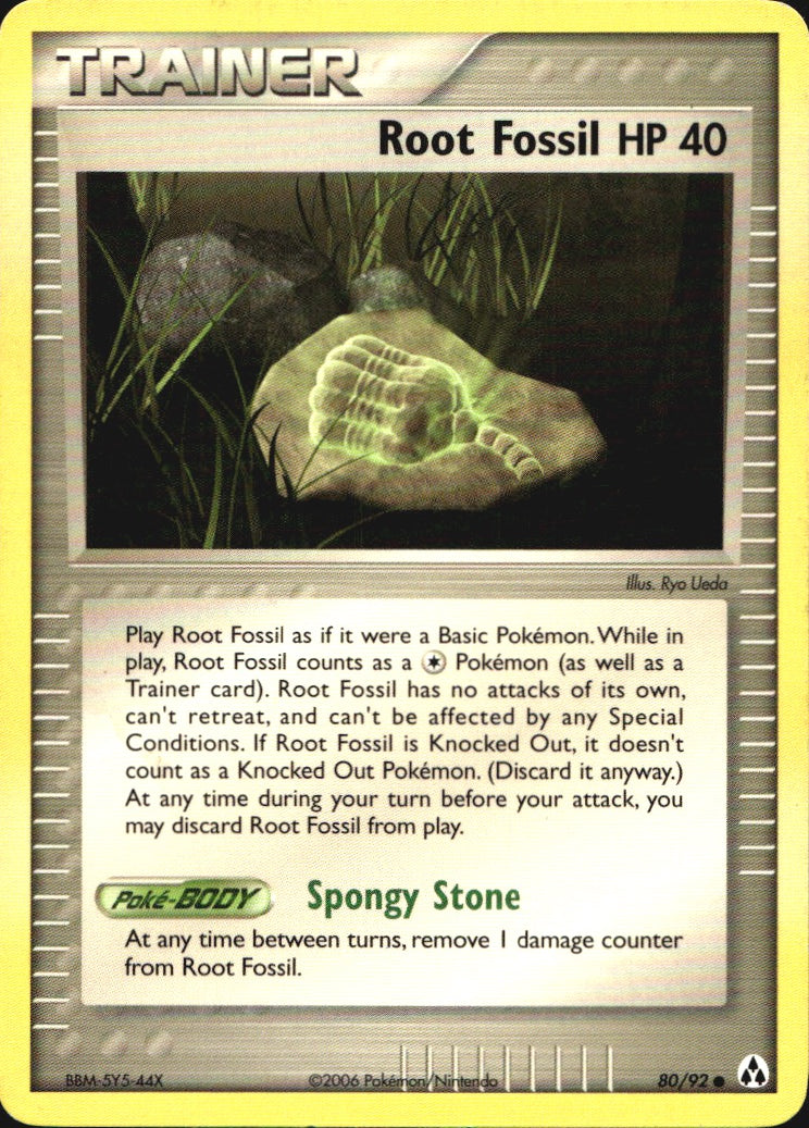 Root Fossil 80/92 Common Legend Maker Pokemon Near Mint