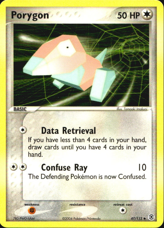 Porygon 47/112 Uncommon FireRed & LeafGreen Pokemon Near Mint