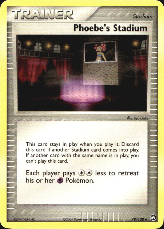 Phoebe's Stadium 79/108 Uncommon Power Keepers Pokemon Near Mint