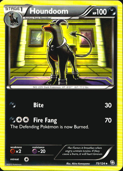 Houndoom 75/124 Rare Dragons Exalted Pokemon Near Mint