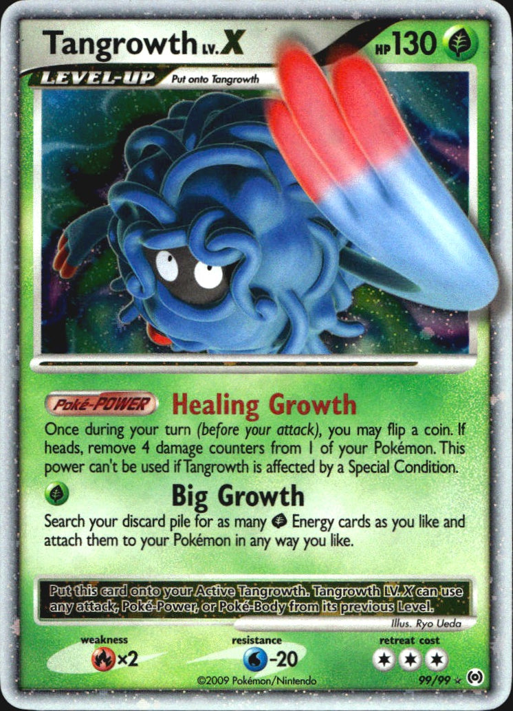 Tangrowth Lv.X 99/99 Holo Ultra Rare Arceus Pokemon Near Mint