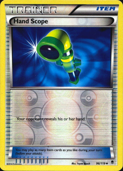 Hand Scope 96/119 Uncommon Phantom Forces Pokemon Reverse Holo Near Mint