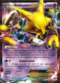 Alakazam EX 25/124 Holo EX Rare Fates Collide Pokemon Near Mint
