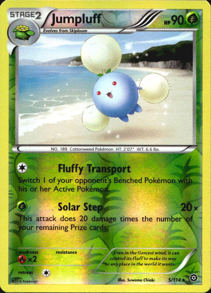 Jumpluff 5/114 Rare Steam Siege Pokemon Reverse Holo Near Mint