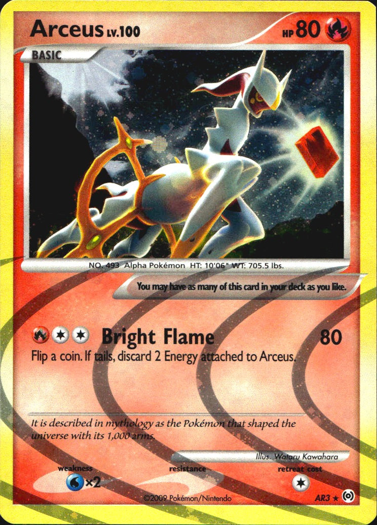 Arceus (AR3) AR3 Holo Holo Rare Arceus Pokemon Near Mint