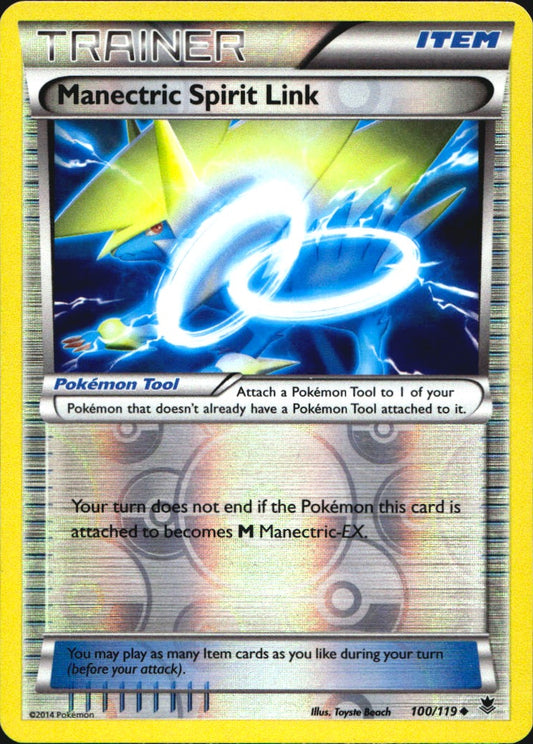 Manectric Spirit Link 100/119 Uncommon Phantom Forces Pokemon Reverse Holo NM