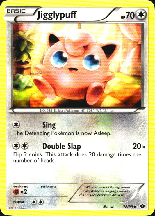 Jigglypuff 78/99 Uncommon Next Destinies Pokemon Near Mint