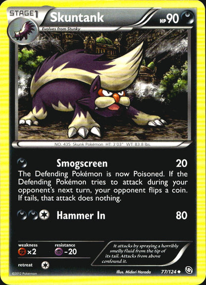 Skuntank 77/124 Uncommon Dragons Exalted Pokemon Near Mint