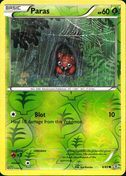 Paras 6/83 Common Generations Pokemon Reverse Holo Near Mint