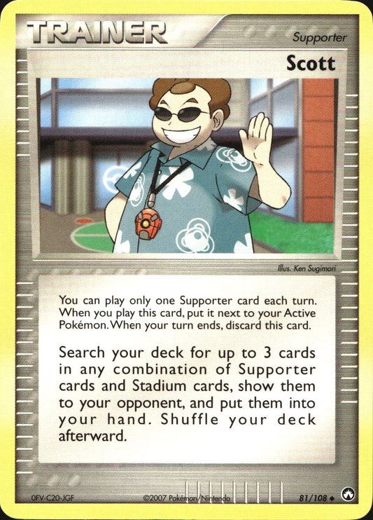 Scott 81/108 Uncommon Power Keepers Pokemon Near Mint