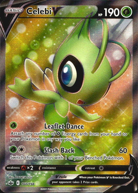 Celebi V 160/198 Ultra Rare Chilling Reign Near Mint