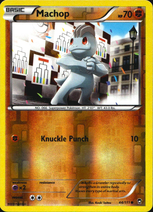 Machop 44/111 Common Furious Fists Pokemon Reverse Holo Near Mint