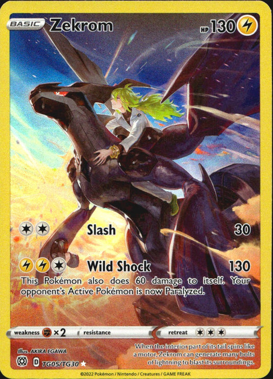 Zekrom TG05/TG30 Holo Brilliant Stars Trainer Gallery Pokemon NM
