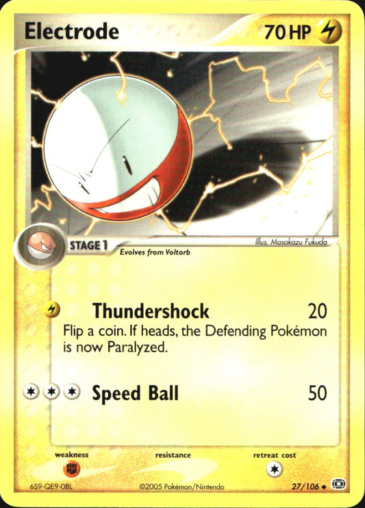 Electrode 27/106 Uncommon Emerald Pokemon Near Mint