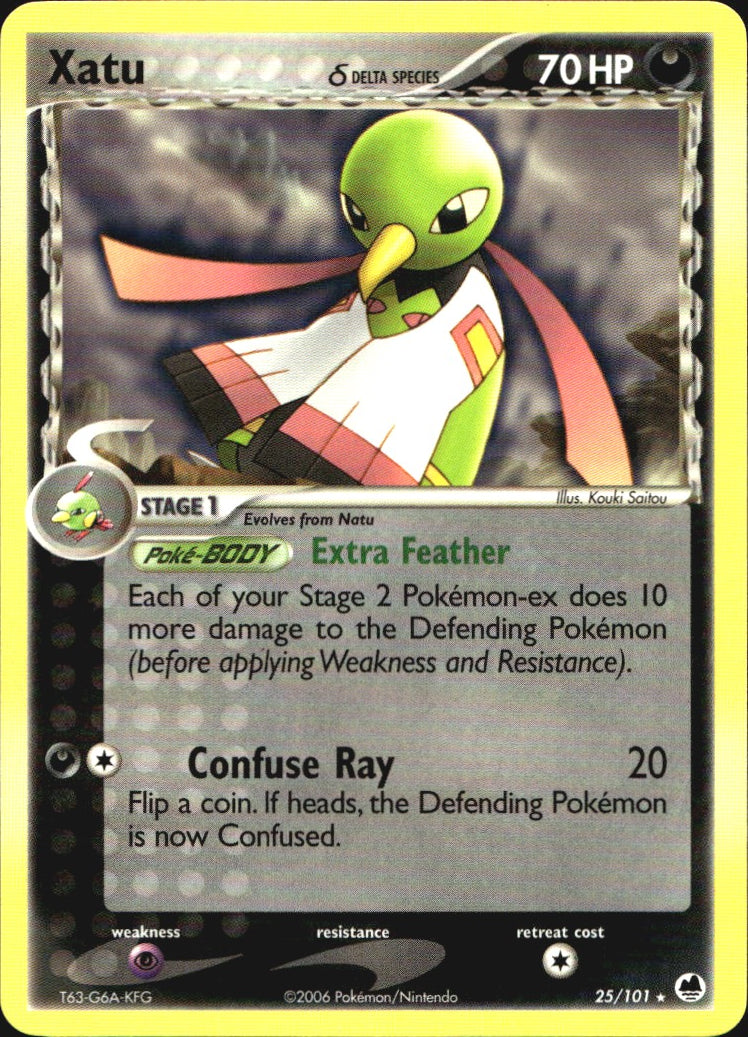 Xatu 25/101 Rare Dragon Frontiers Pokemon Near Mint