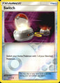 Switch 67/73 Uncommon Shining Legends Pokemon Reverse Holo Near Mint