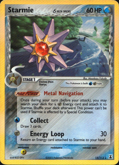 Starmie 15/113 Holo Rare Delta Species Pokemon Near Mint