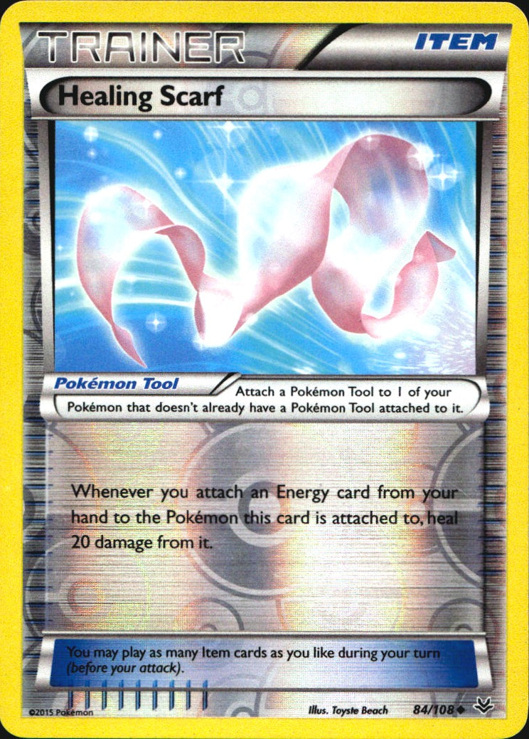 Healing Scarf 84/108 Uncommon Roaring Skies Pokemon Reverse Holo Near Mint