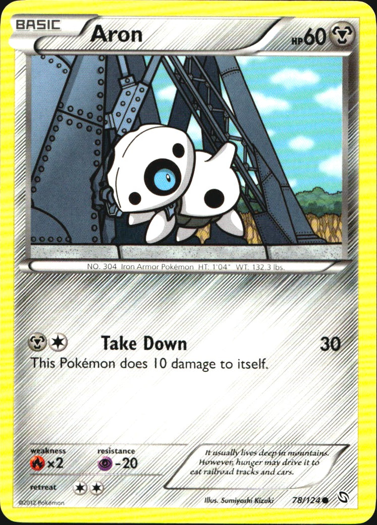Aron 78/124 Common Dragons Exalted Pokemon Near Mint