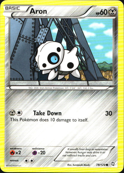 Aron 78/124 Common Dragons Exalted Pokemon Near Mint