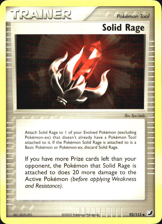 Solid Rage 92/115 Uncommon Unseen Forces Pokemon Near Mint