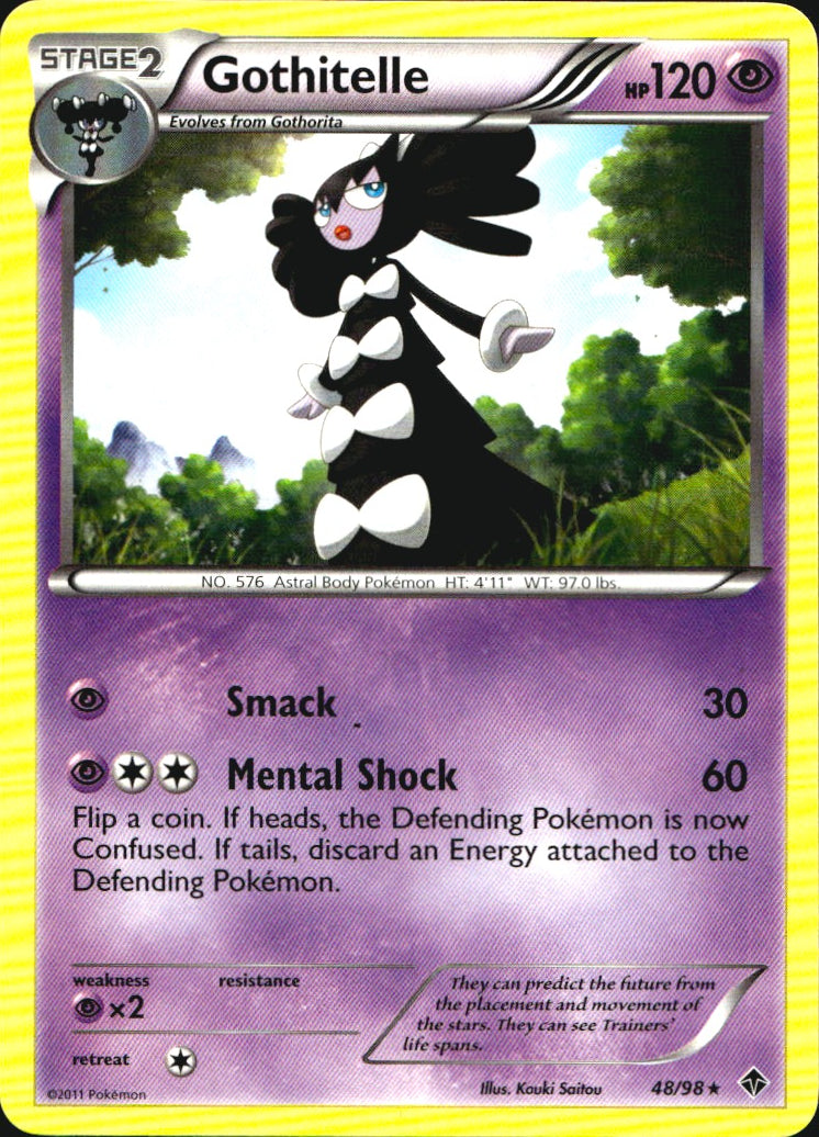 Gothitelle 48/98 Rare Emerging Powers Pokemon Near Mint