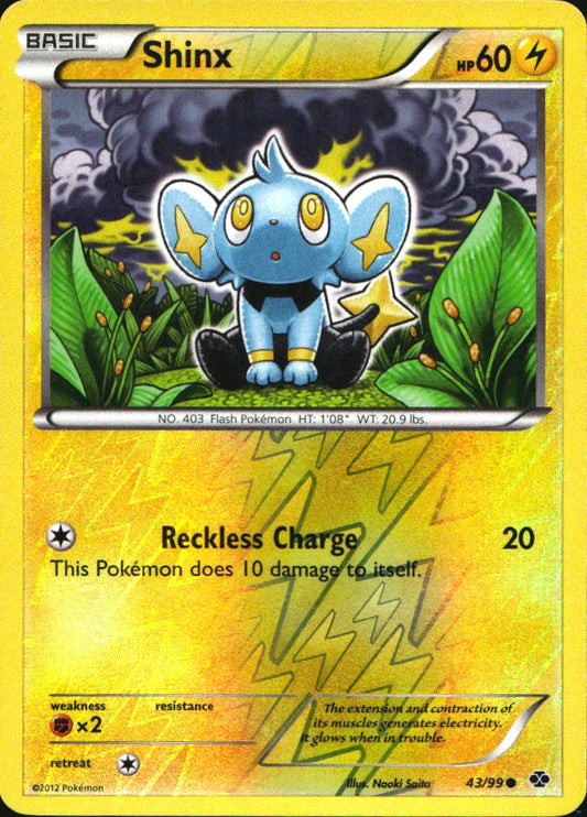 Shinx 43/99 Common Next Destinies Pokemon Reverse Holo Near Mint