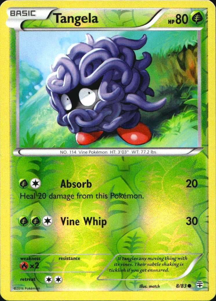Tangela 8/83 Common Generations Pokemon Reverse Holo Near Mint