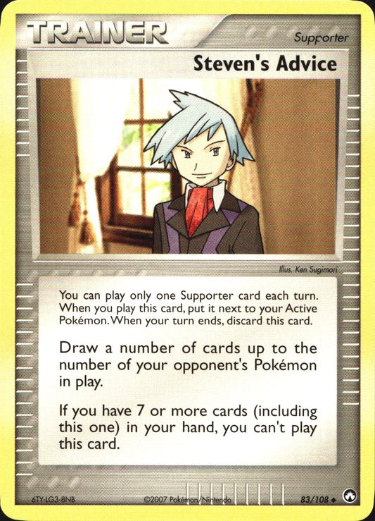 Steven's Advice 83/108 Uncommon Power Keepers Pokemon Near Mint