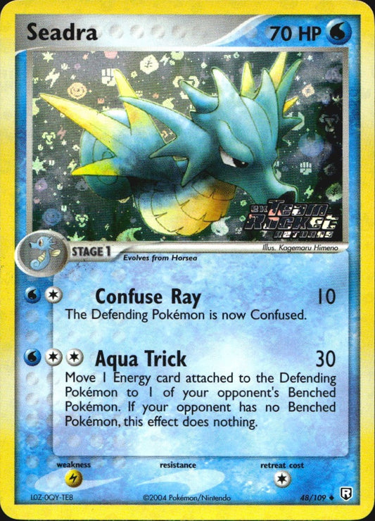 Seadra 48/109 Uncommon Team Rocket Returns Pokemon Reverse Holo Near Mint