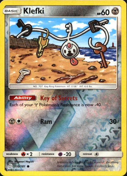 Klefki 110/181 Common Team Up Pokemon Reverse Holo Near Mint