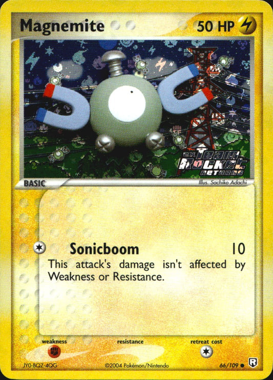Magnemite 66/109 Common Team Rocket Returns Pokemon Reverse Holo Near Mint