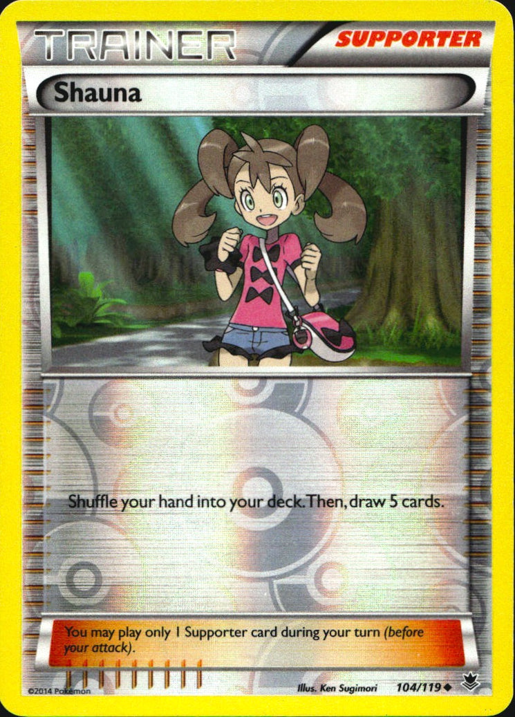 Shauna 104/119 Uncommon Phantom Forces Pokemon Reverse Holo Near Mint