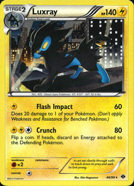 Luxray 46/99 Holo Rare Next Destinies Pokemon Near Mint