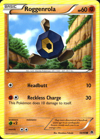 Roggenrola 50/98 Common Emerging Powers Pokemon Near Mint