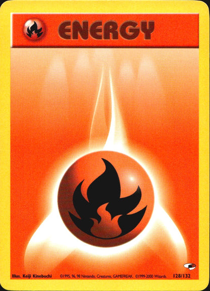 Fire Energy 128/132 Gym Heroes Pokemon Near Mint
