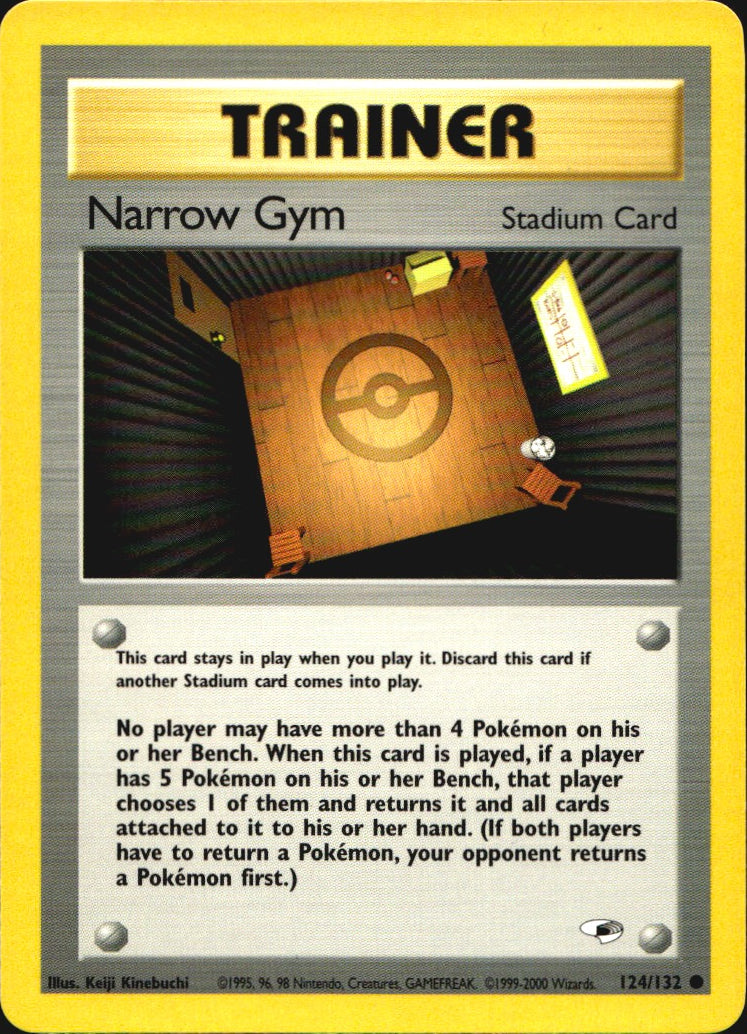 Narrow Gym 124/132 Common Gym Heroes Pokemon Near Mint