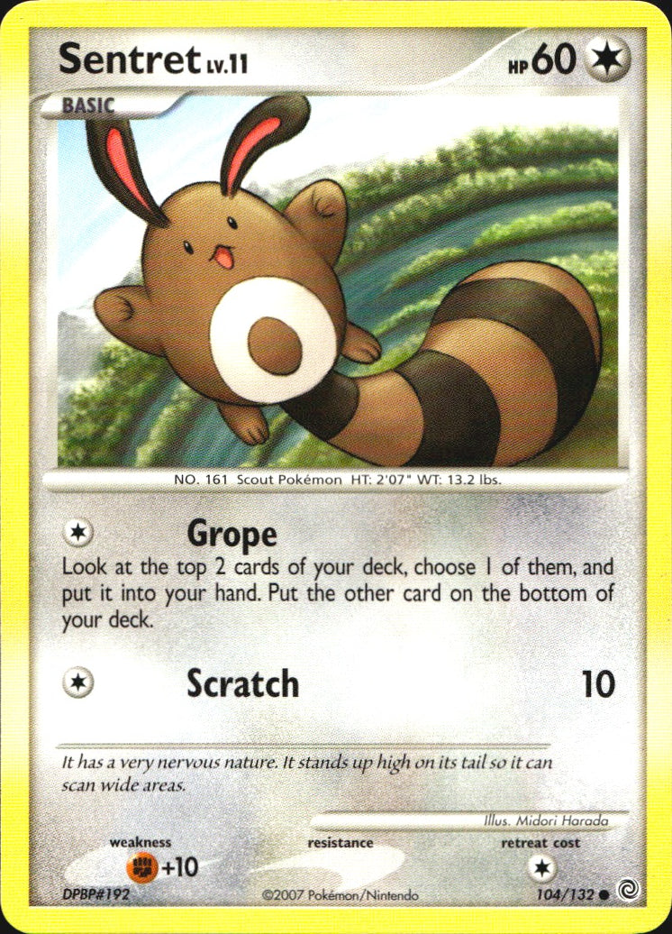 Sentret 104/132 Common Secret Wonders Pokemon Near Mint