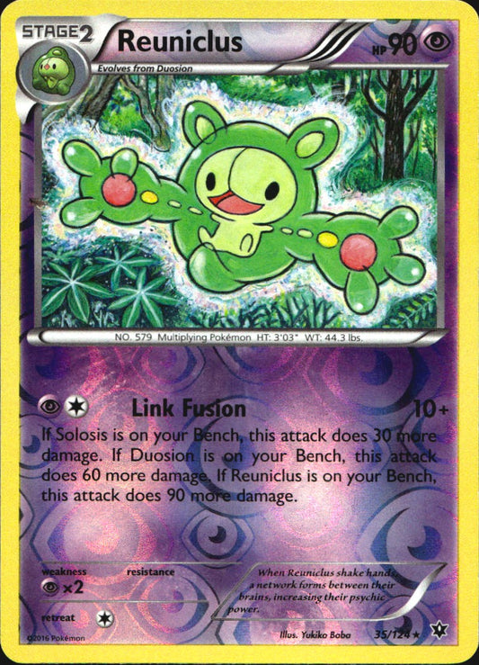 Reuniclus 35/124 Rare Fates Collide Pokemon Reverse Holo Near Mint