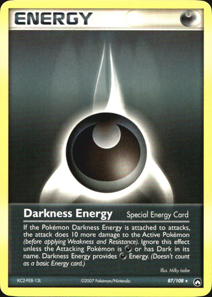 Darkness Energy 87/108 Rare Power Keepers Pokemon Near Mint