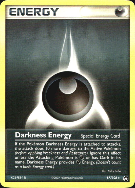 Darkness Energy 87/108 Rare Power Keepers Pokemon Near Mint
