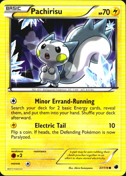 Pachirisu 37/116 Common Plasma Freeze Pokemon Near Mint
