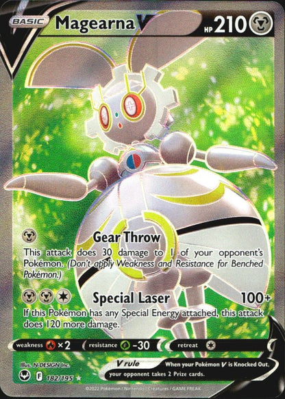 Magearna V 182/195 Rare Ultra Silver Tempest Pokemon Near Mint