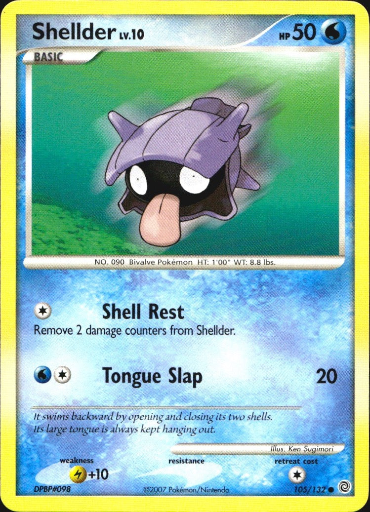 Shellder 105/132 Common Secret Wonders Pokemon Near Mint