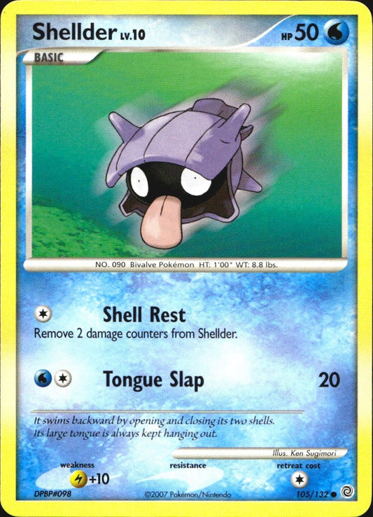 Shellder 105/132 Common Secret Wonders Pokemon Near Mint