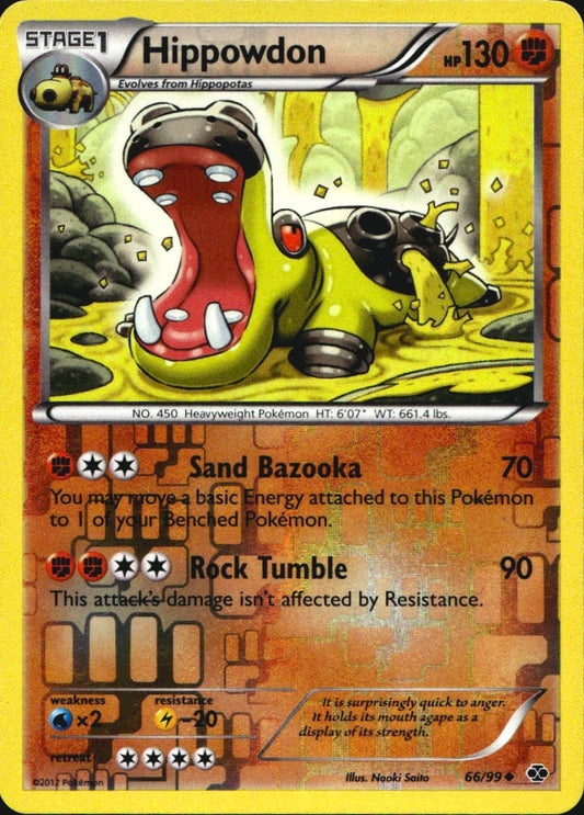 Hippowdon 66/99 Uncommon Next Destinies Pokemon Reverse Holo Near Mint